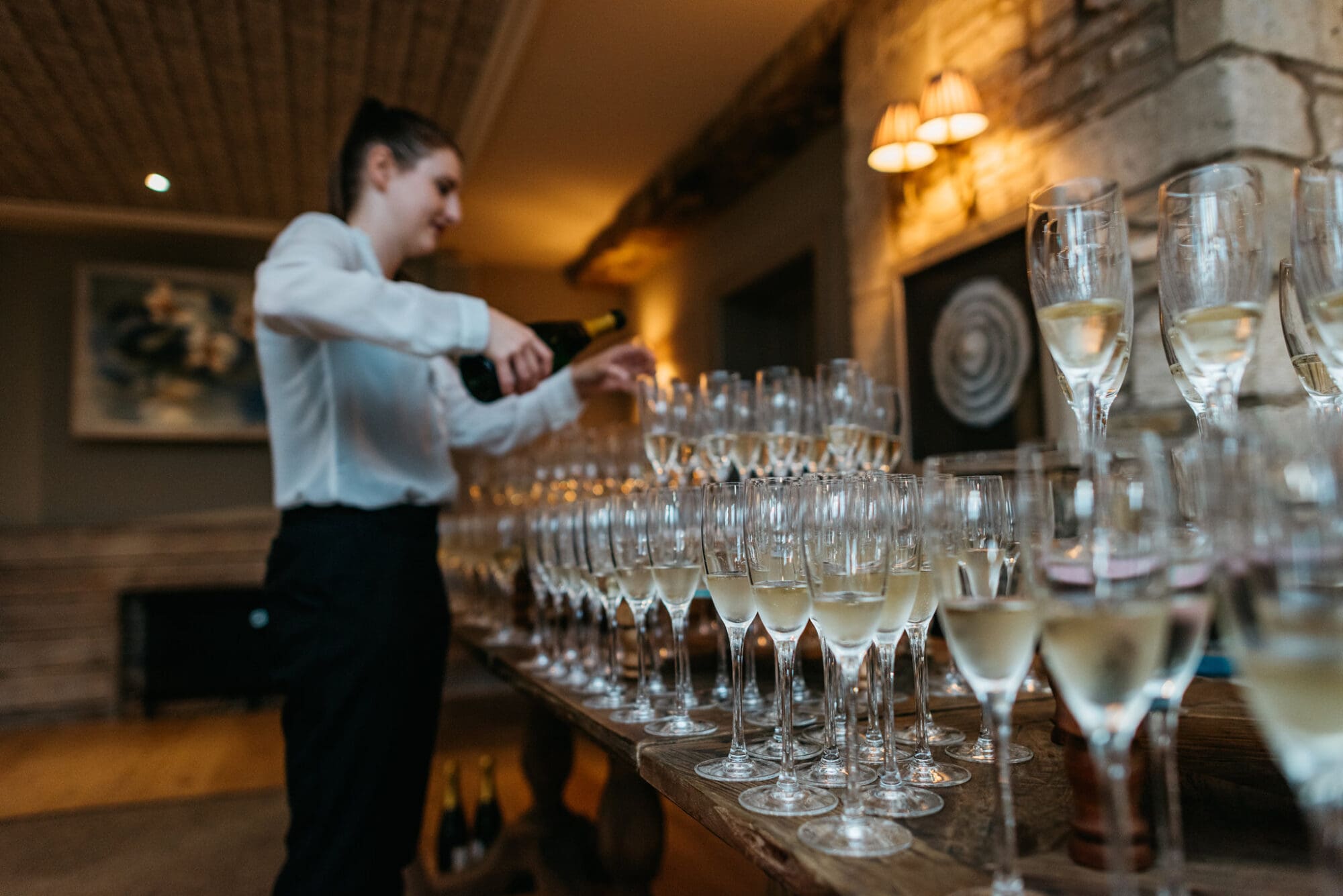 drinks and cocktails being served at the frogmill